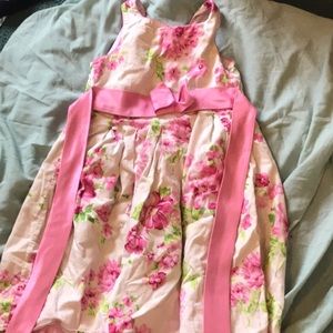 Pink and Cream party dress